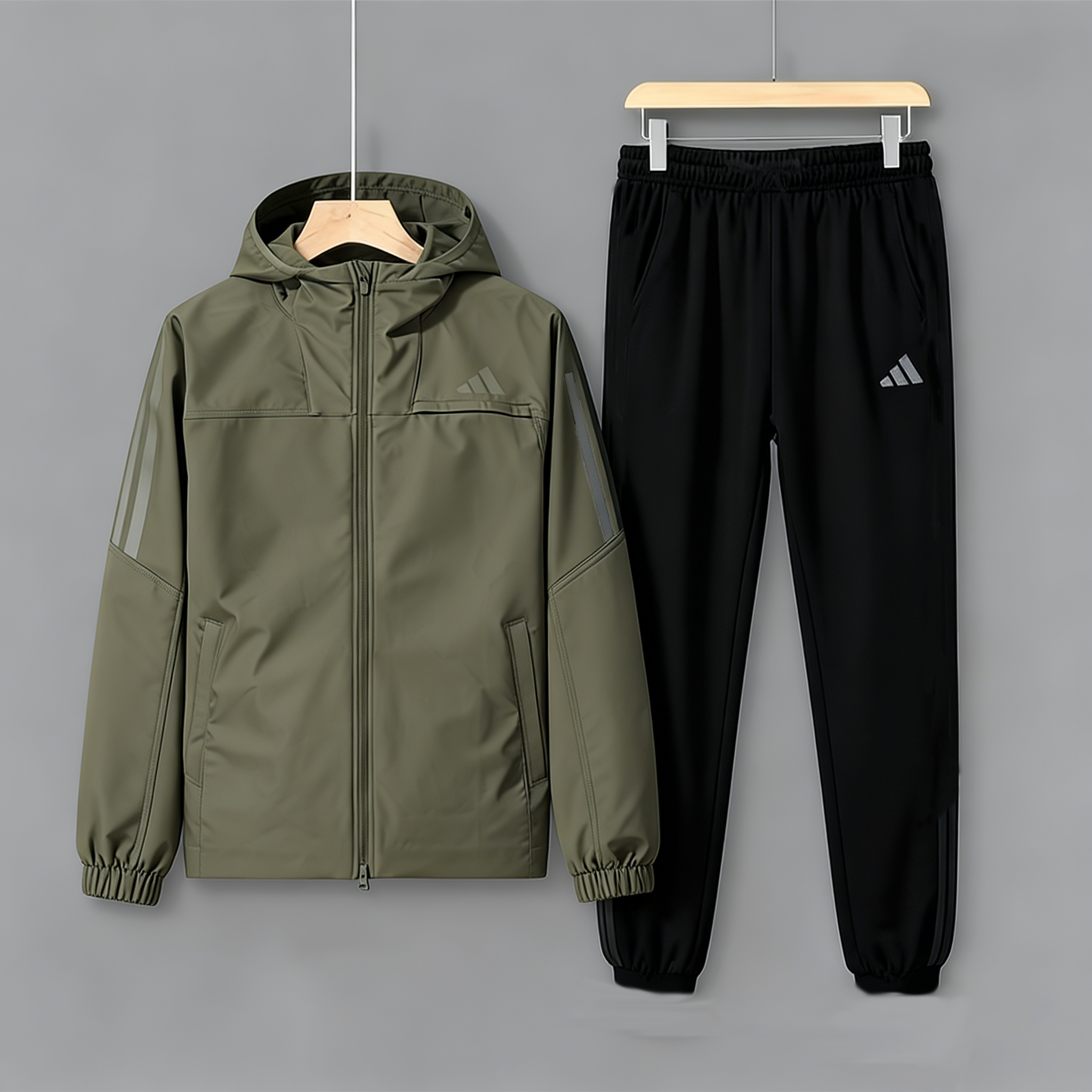 Adidas阿迪达斯男款加绒保暖套装2025秋冬新款夹克外套长裤两件套,运动服/休闲服装,运动套装,淘宝优惠券,粉丝福利购,淘宝优惠卷