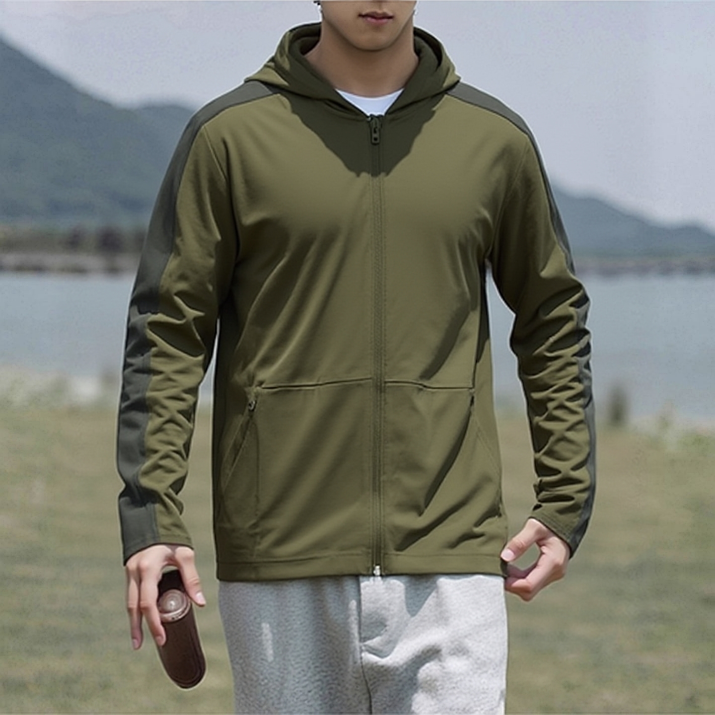 安德玛UA正品针织连帽夹克男装25冬季新款运动上衣休闲训练服外套