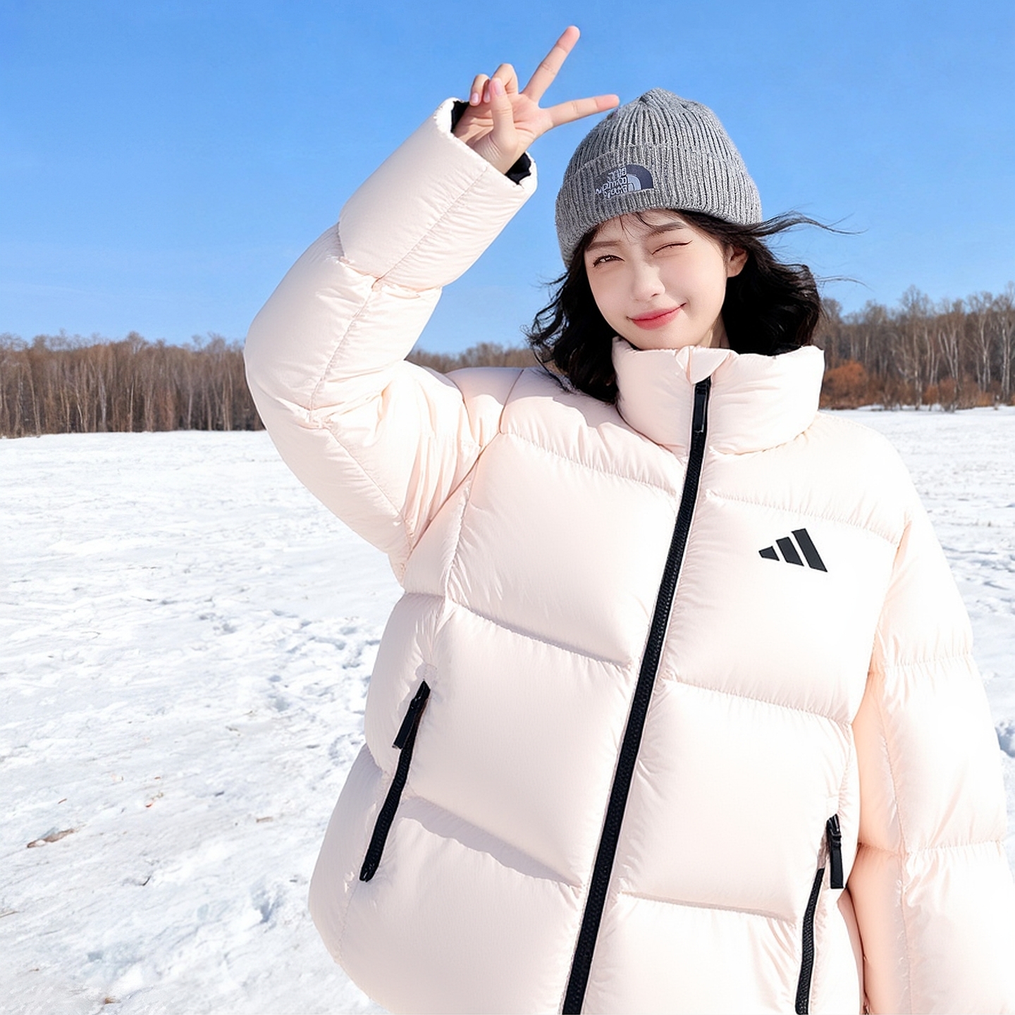 阿迪达斯官方正品羽绒服女装2025冬季新款运动服休闲保暖加厚外套