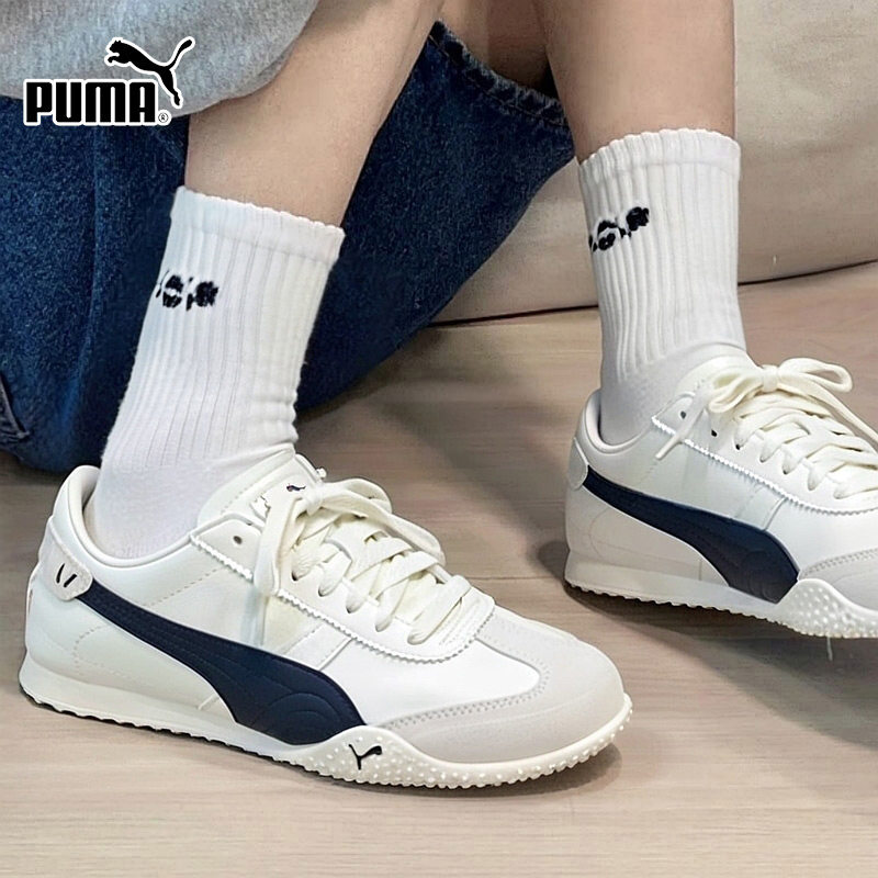 PUMA彪马德训鞋女鞋2026春季新款白色休闲运动T头鞋薄底鞋405256