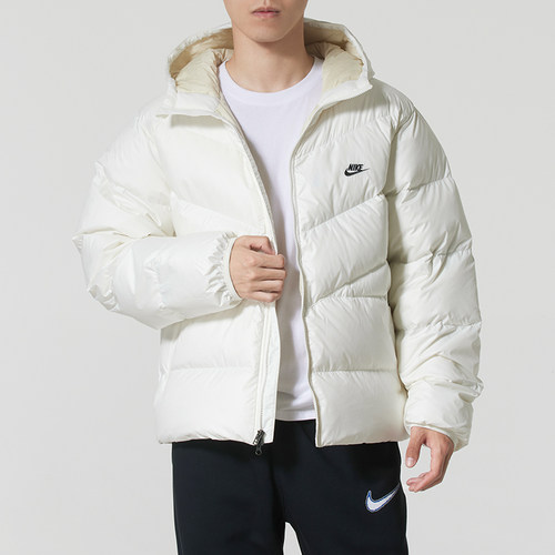 耐克正品连帽羽绒服男2025冬季新款运动服防风保暖外套夹克HQ7791