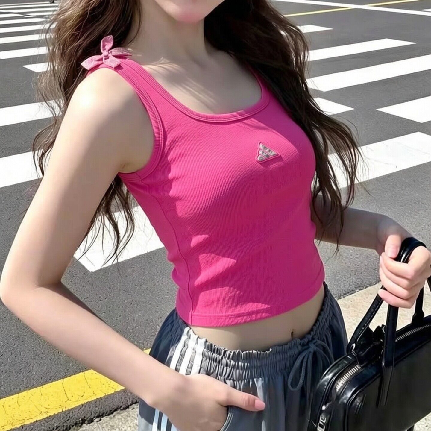 阿迪达斯背心女装2026夏季新款运动服跑步健身瑜伽无袖T恤KS0