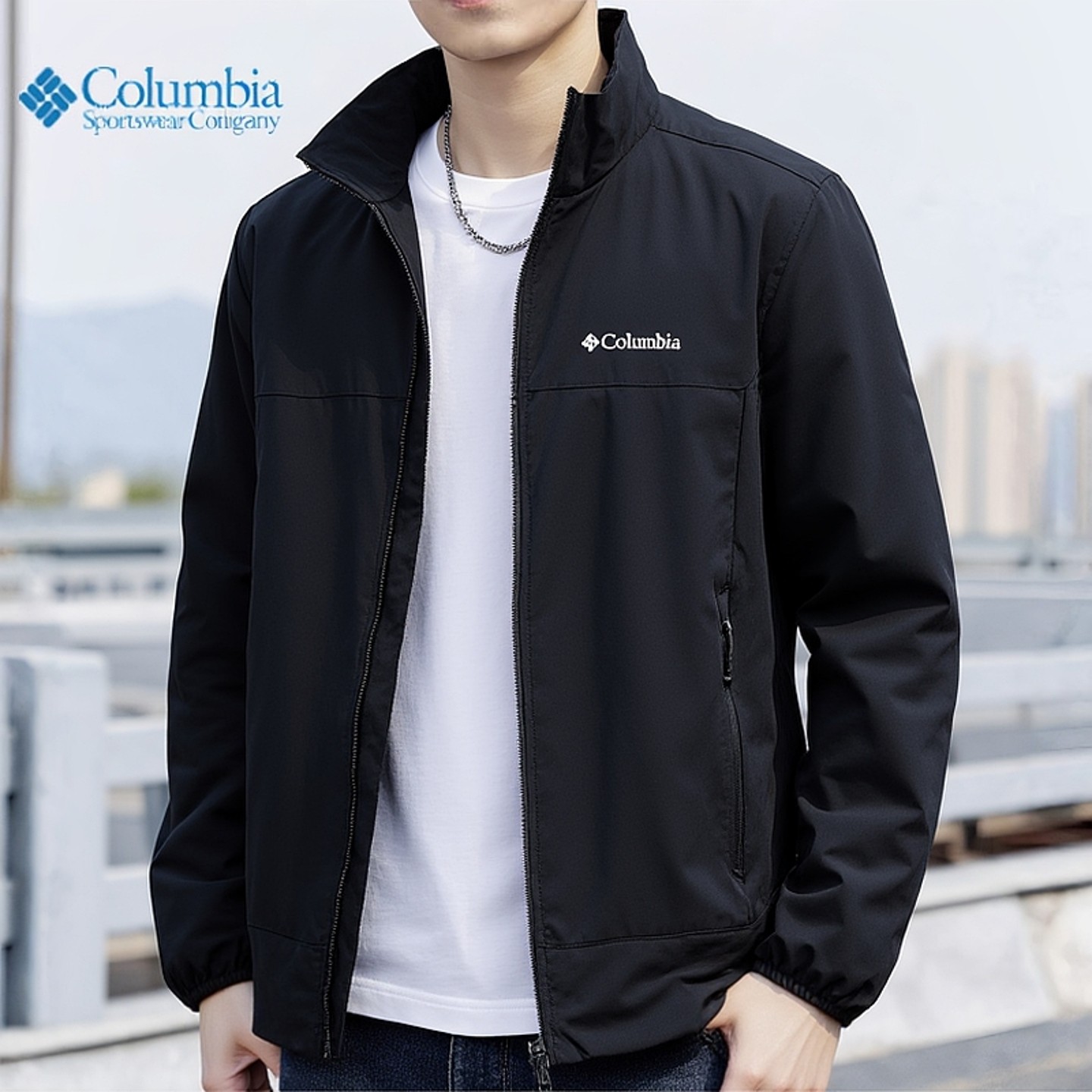 哥伦比亚黑色软壳夹克男装2025新款户外运动服透气休闲外套WE5801,户外/登山/野营/旅行用品,户外休闲衣,淘宝优惠券,粉丝福利购,淘宝优惠卷