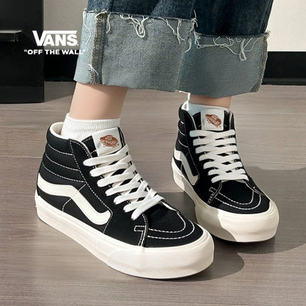 Vans范斯男女鞋SK8-Hi VR3高帮休闲鞋新款经典运动鞋帆布复古板鞋