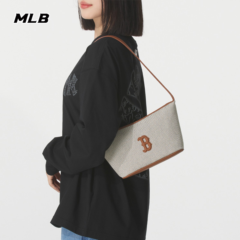 MLB官方单肩背包男女包2025秋季新款运动包手拎包斜挎包3ABQBC15N