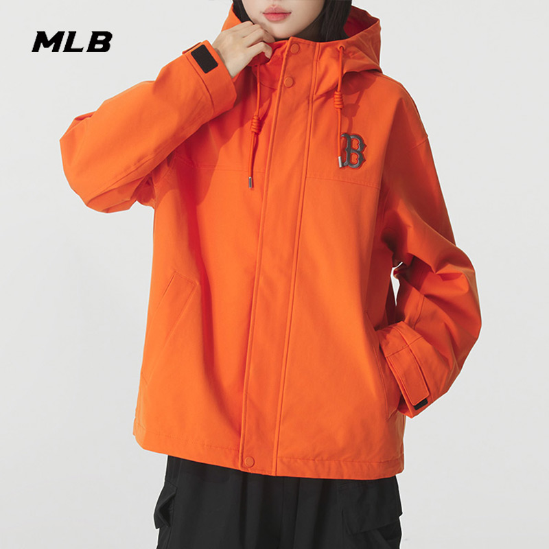 MLB官网防风衣男女装2025秋季新款运动服夹克梭织外套3AWJB0154
