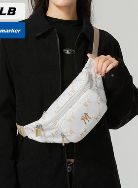 MLB男女包NY腰包斜挎包2025春季新款运动包单肩背包胸包3AHSM035N