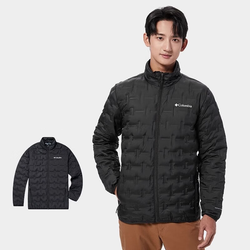 哥伦比亚官方户外登山羽绒服2024冬季新款男装保暖运动服WE8412
