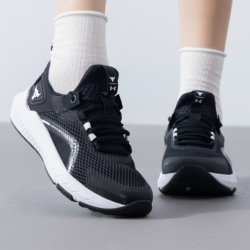 安德玛UA女鞋Project Rock BSR 3休闲鞋夏季新款运动鞋透气网面鞋