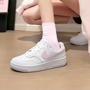 Nike耐克板鞋女款官方正品女鞋2026夏季新款低帮休闲鞋粉勾小白鞋