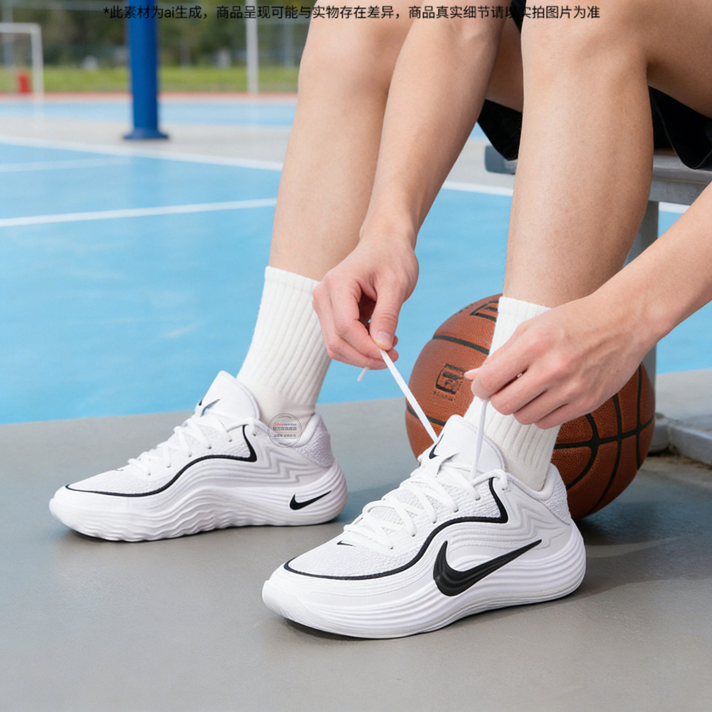 Nike耐克正品男鞋运动鞋夏季新款休闲小白鞋轻便透气缓震篮球鞋