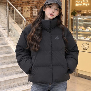 阿迪达斯短款羽绒服女款2026冬季新款官方冬天外套女装运动服