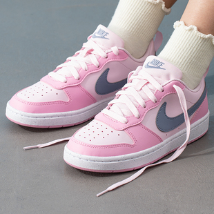 NIKE耐克官方板鞋女款COURT休闲鞋2026夏季新款大童款运动休闲鞋