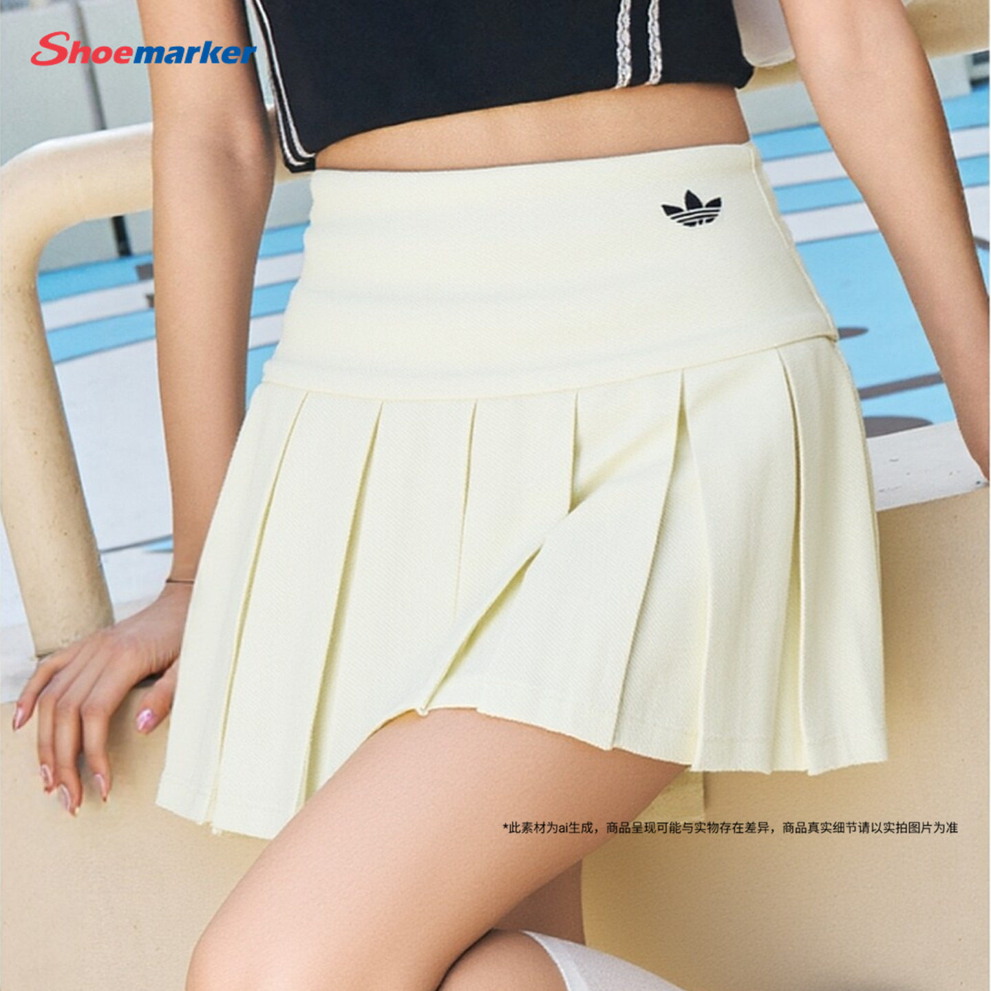 Adidas阿迪达斯女装短裙2026夏季新款运动裙休闲日常裙子KG8258图片