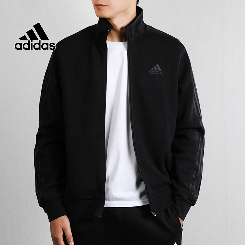 阿迪达斯官方正品外套男春季新款运动服男士经典上衣立领休闲夹克