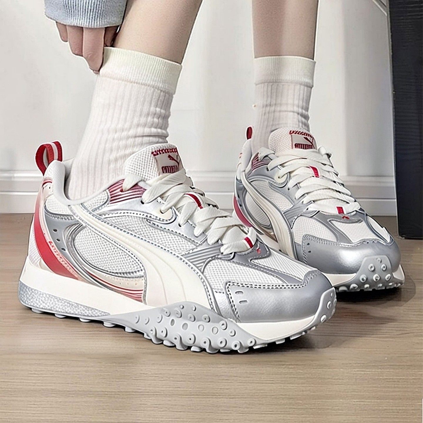 PUMA彪马男女鞋复古金属银色章鱼鞋2026春BLKTOP休闲鞋 407108-01,运动鞋new,板鞋,淘宝优惠券,粉丝福利购,淘宝优惠卷