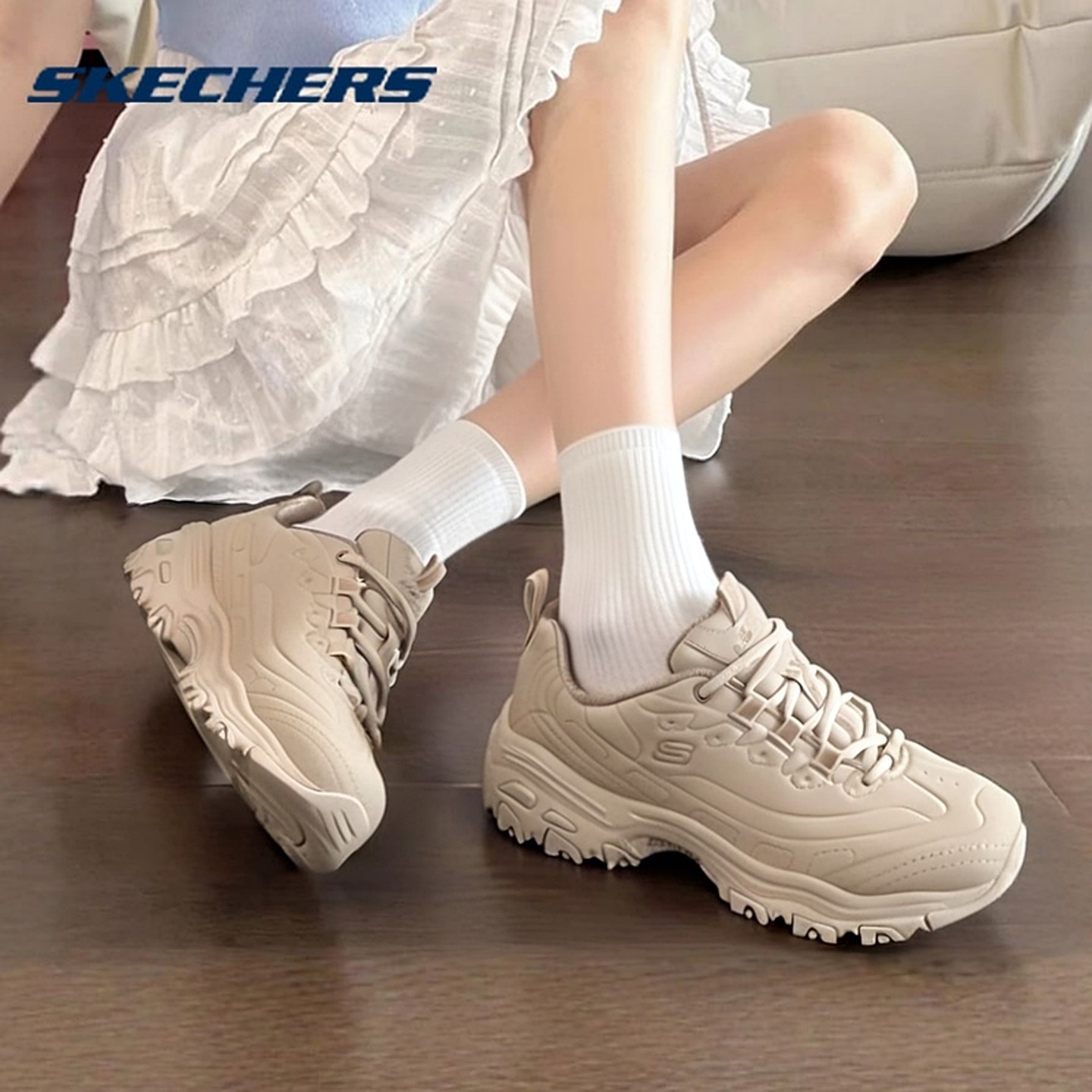 斯凯奇熊猫鞋女鞋旗舰店秋季新款厚底老爹鞋透气运动鞋复古休闲鞋,运动鞋new,运动休闲鞋,淘宝优惠券,粉丝福利购,淘宝优惠卷