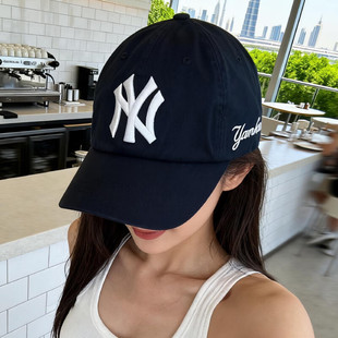 户外情侣运动帽遮阳时尚 2025新款 遮阳帽 男帽女帽休闲帽 MLB官方