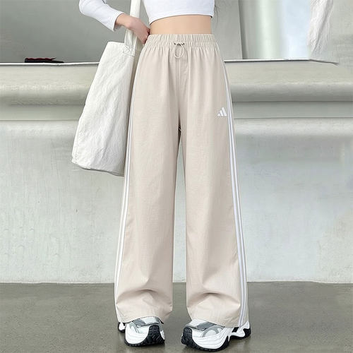 adidas阿迪达斯运动裤直筒女裤