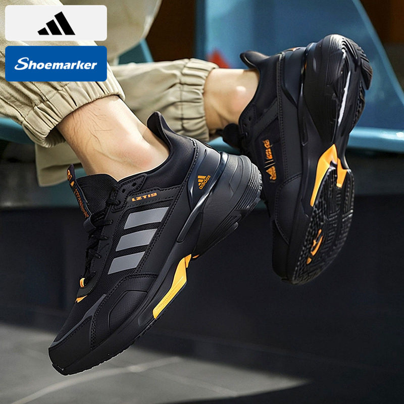 Adidas阿迪达斯正品休闲鞋男鞋2025秋冬新款黑色减震跑步鞋运动鞋