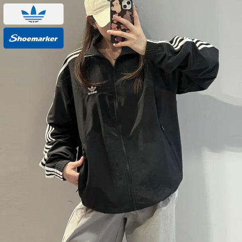 阿迪达斯三叶草梭织外套男