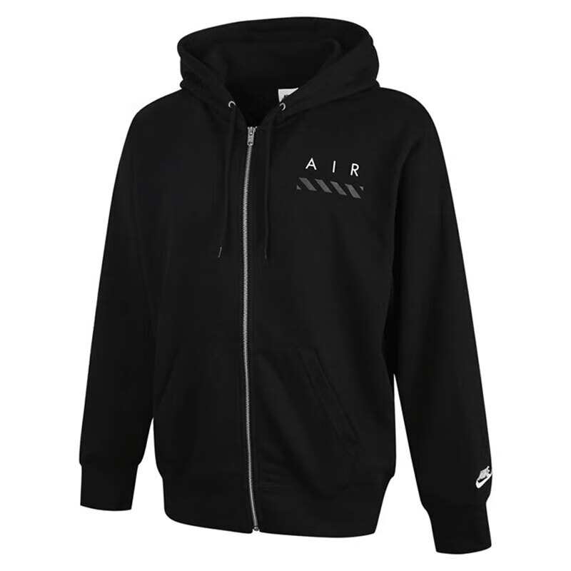 Nike耐克官方黑色夹克男2025春季新款运动服连帽针织外套IB5469