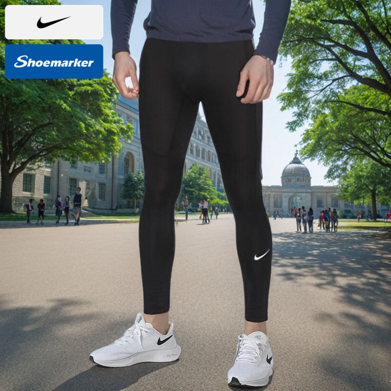 NIKE/耐克新款pro男子跑步透气速干紧身健身运动长裤 FB7953-010