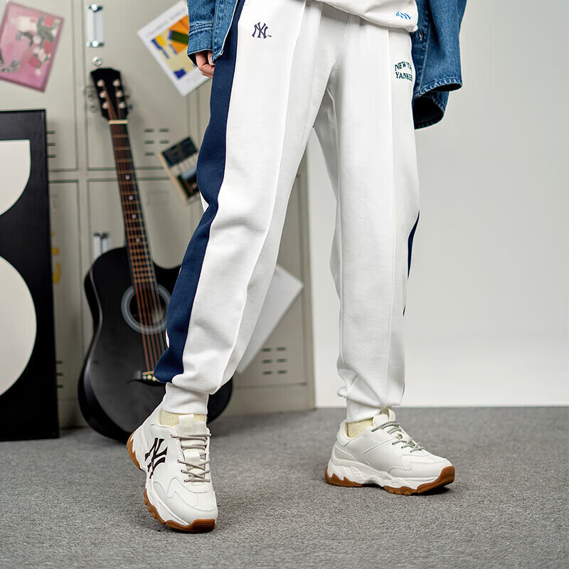 MLB官方针织长裤2025新款男裤子收口运动裤女裤休闲卫裤3FPTV0241