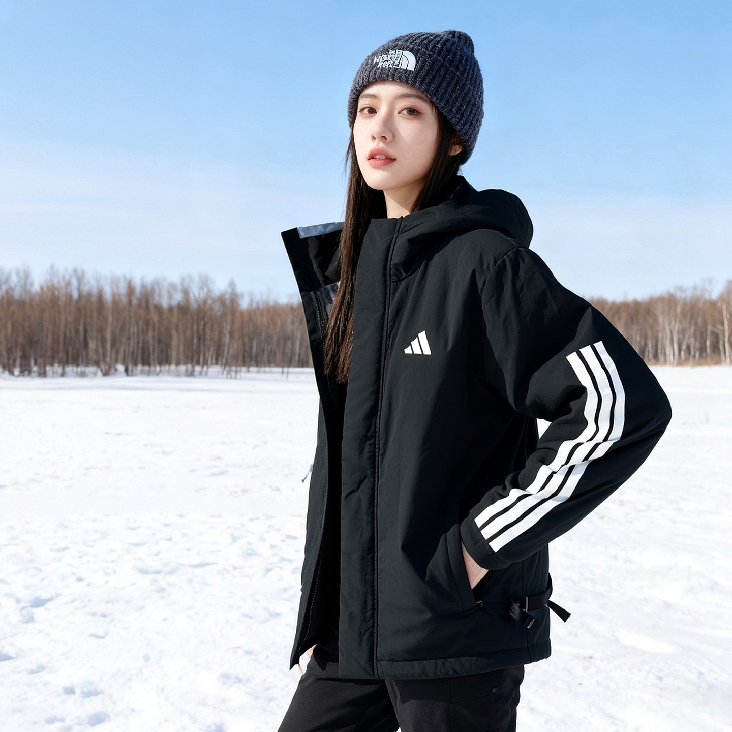 阿迪达斯棉服男女2025冬新款中长款棉衣连帽运动服男防风保暖外套,运动服/休闲服装,运动棉衣,淘宝优惠券,粉丝福利购,淘宝优惠卷