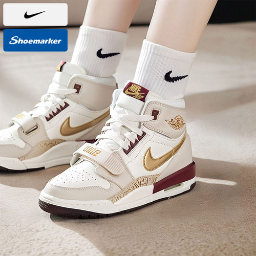 耐克AJ312篮球鞋女鞋 2025新款蛇年新春女高帮减震耐磨运动休闲鞋