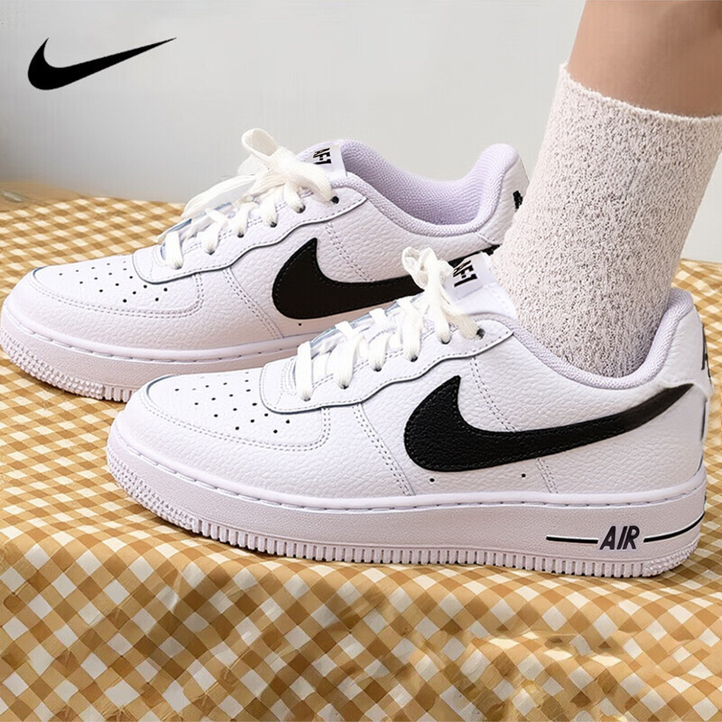 耐克官方正品女鞋2026新款大童运动鞋NIKE空军一号板鞋IR0270-100