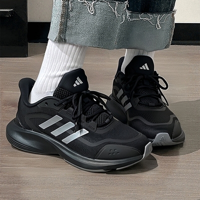 阿迪达斯官方正品男鞋女鞋冬季新款黑武士休闲鞋轻便减震跑步鞋子