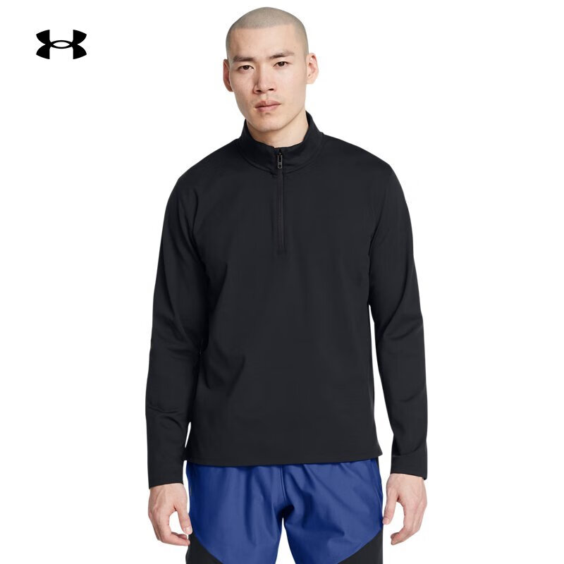 安德玛UA官方训练长袖T恤男装2025新款运动服休闲套头衫1387905