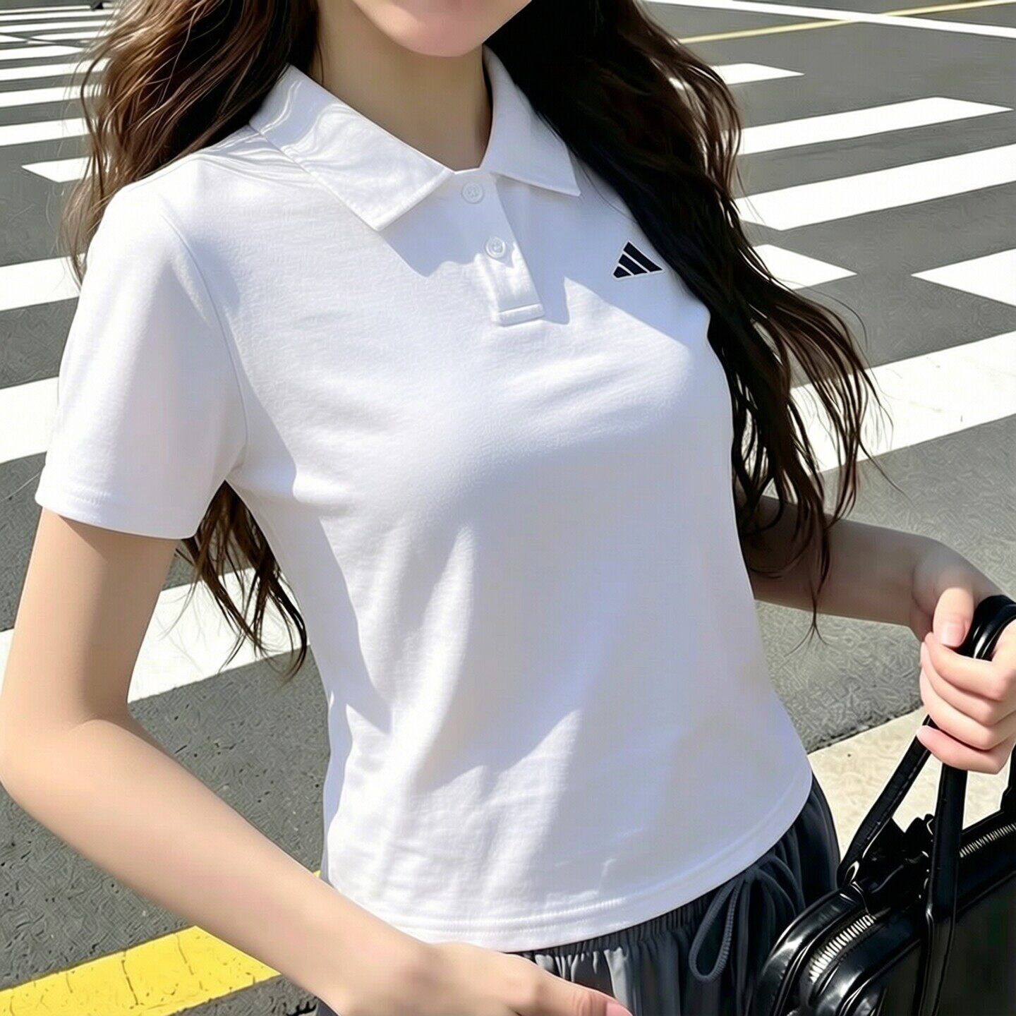 阿迪达斯短袖POLO衫女装2026夏季新款上衣翻领运动休闲T恤JZ4925
