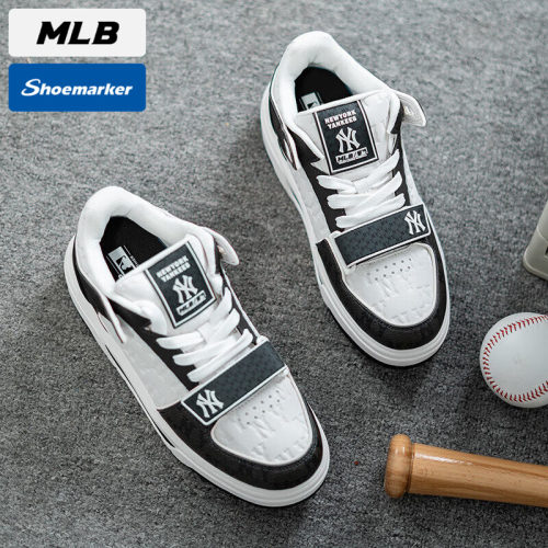 MLB官网厚底魔术贴休闲鞋2025新款男女鞋子NY板鞋运动鞋3ASXCMM4N