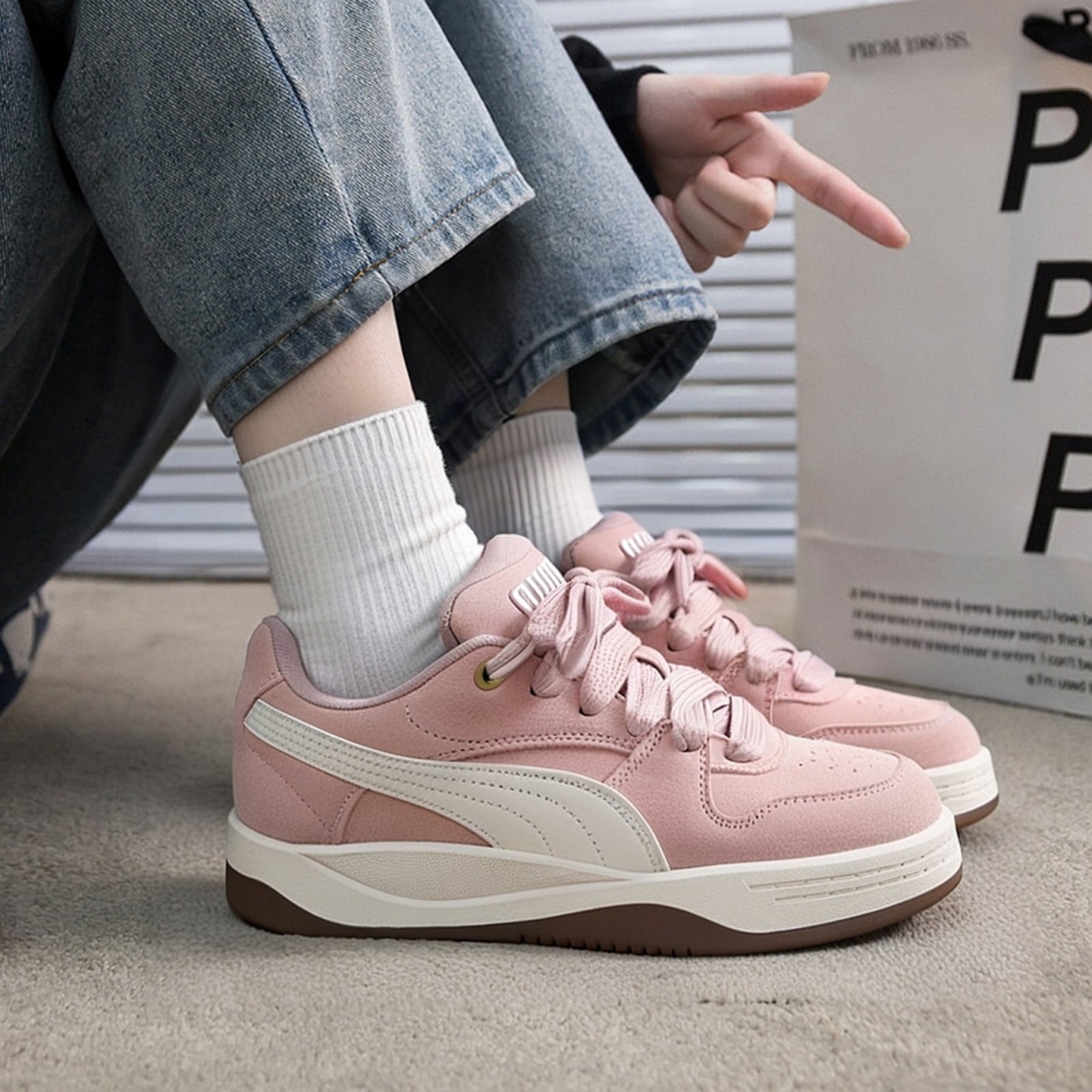 PUMA彪马正品面包鞋女鞋26春季新款Park女子厚底休闲鞋运动鞋板鞋,运动鞋new,运动休闲鞋,淘宝优惠券,粉丝福利购,淘宝优惠卷