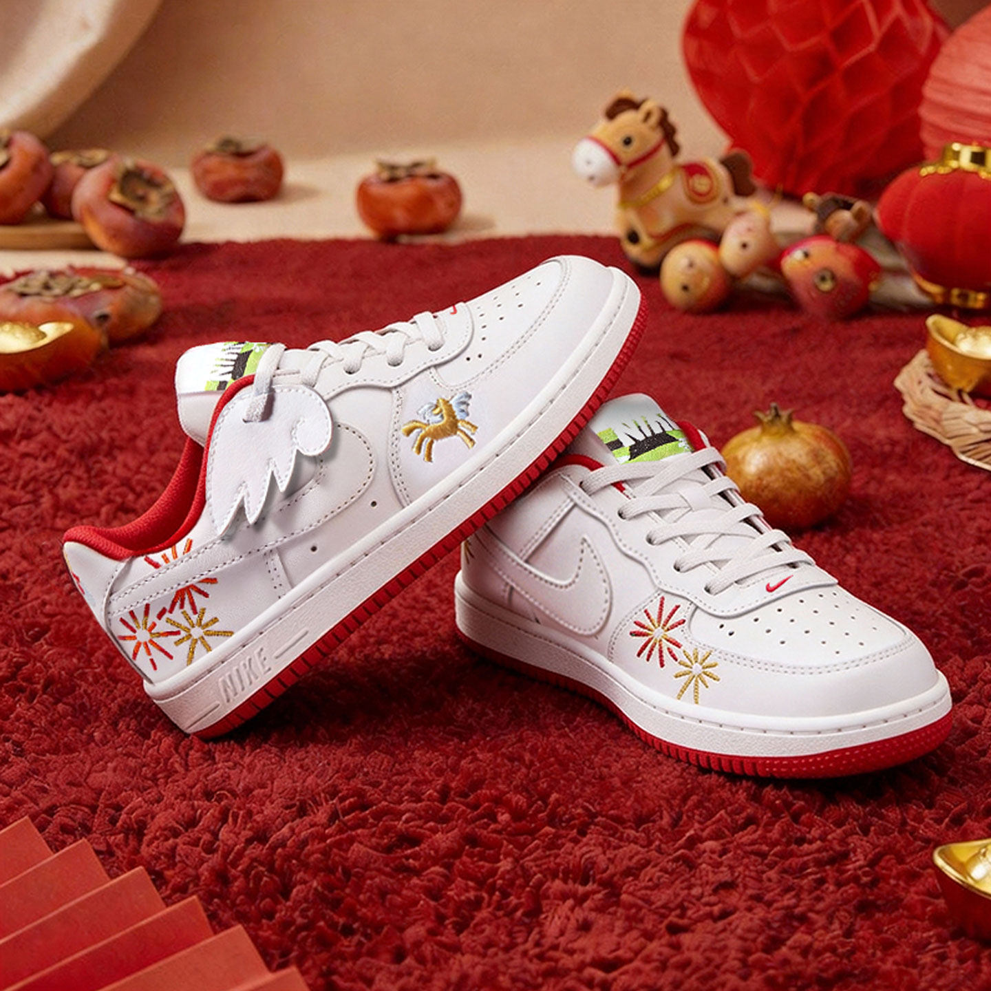 耐克正品儿童鞋2026新年款马年红色空军一号本命年运动休闲鞋板鞋,运动鞋new,童鞋/青少年鞋,淘宝优惠券,粉丝福利购,淘宝优惠卷