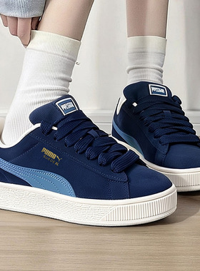PUMA彪马板鞋男鞋女鞋2026春季新款蓝色面包鞋低帮运动鞋395205