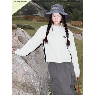 adidas阿迪达斯官方正品三叶草女装梭织夹克外套2026秋新款运动服