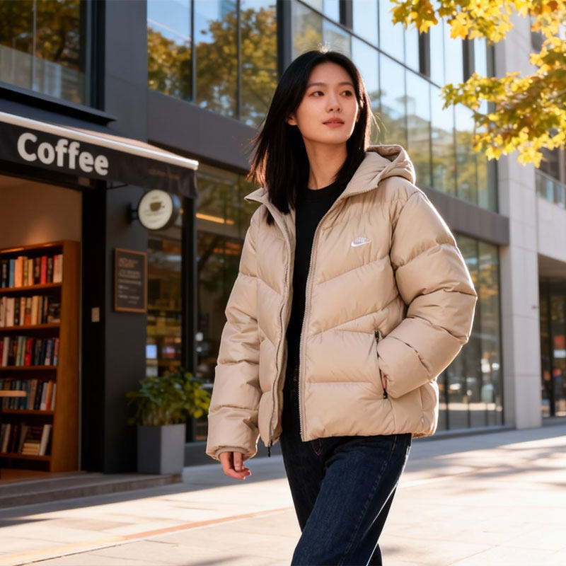 耐克2025冬季新款连帽面包服