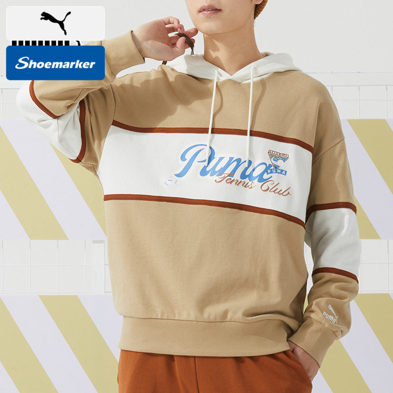 PUMA彪马卫衣男女装2026春季新款运动服印花宽松连帽套头衫626800