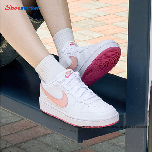 Nike耐克COURT低帮女大童板鞋