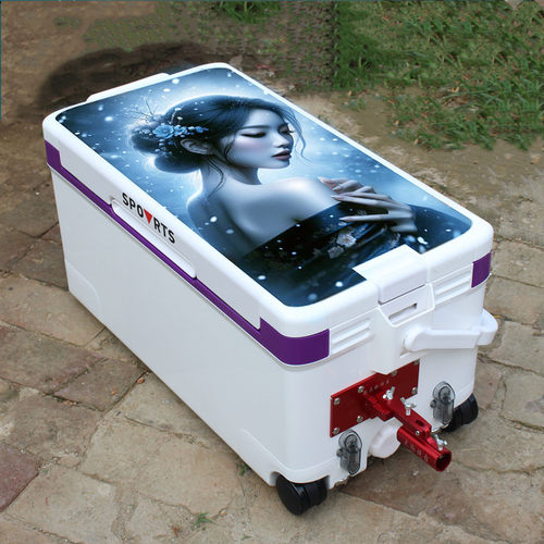 40升大物钓箱可免安装带美女图