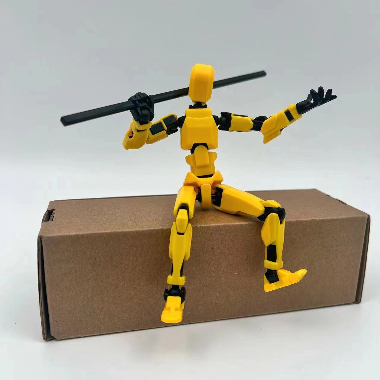 全新四代多关节可动人偶 拼装模型六翼天使 dummy13 益智玩具积木