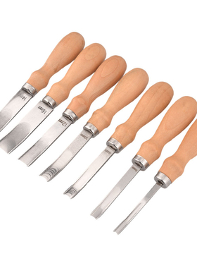 皮革宽铲4 6 8 10 12 14 16mm削薄起鼓削边器手工DIY皮边削薄工具