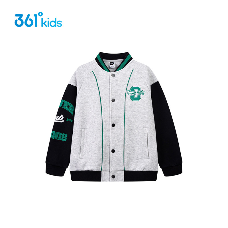 【商场同款】361童装男童针织外套春秋儿童棒球服外套休闲上衣