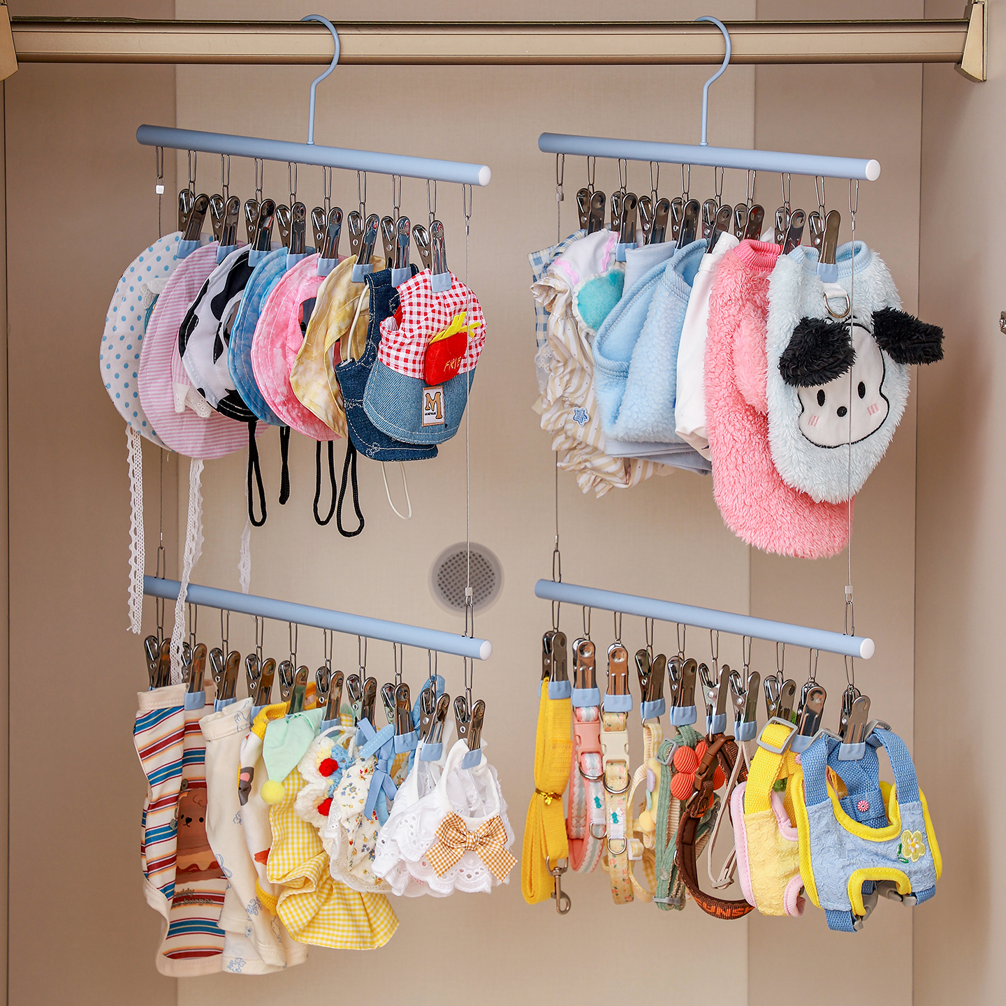 宠物专用衣架多夹子多功能