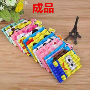 新品 糖果珠串珠卡套成品公交卡银行卡饭卡学生可爱创意编织饰品