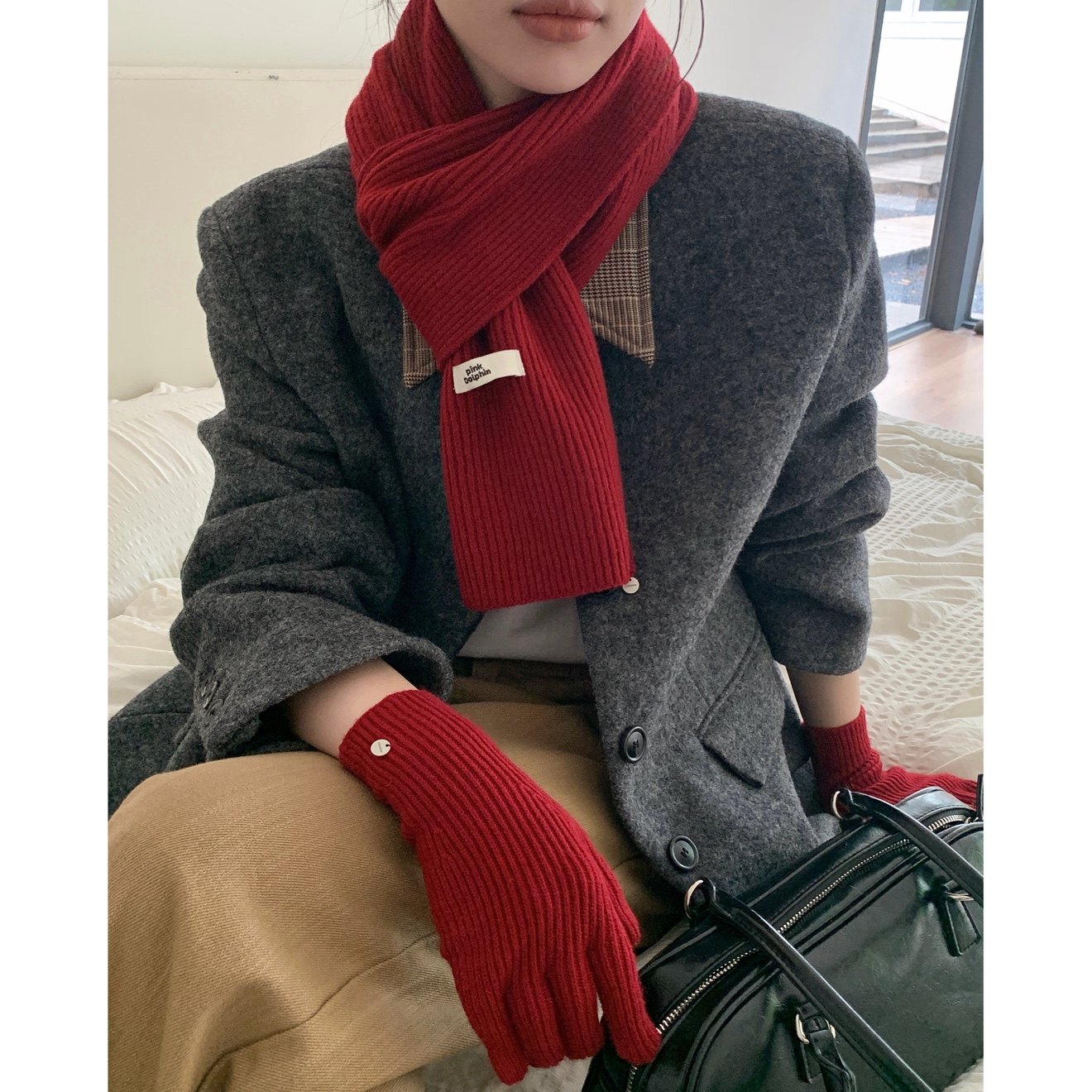 Carrier 礼物套装～韩国情侣氛围感针织围巾手套亲肤围脖可送礼潮,服饰配件/皮带/帽子/围巾,围巾/丝巾/披肩,淘宝优惠券,粉丝福利购,淘宝优惠卷