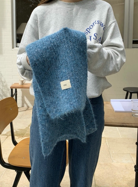 Carrier Ggg韩国针织情侣彩点围巾秋冬保暖防寒氛围感围脖亲肤女